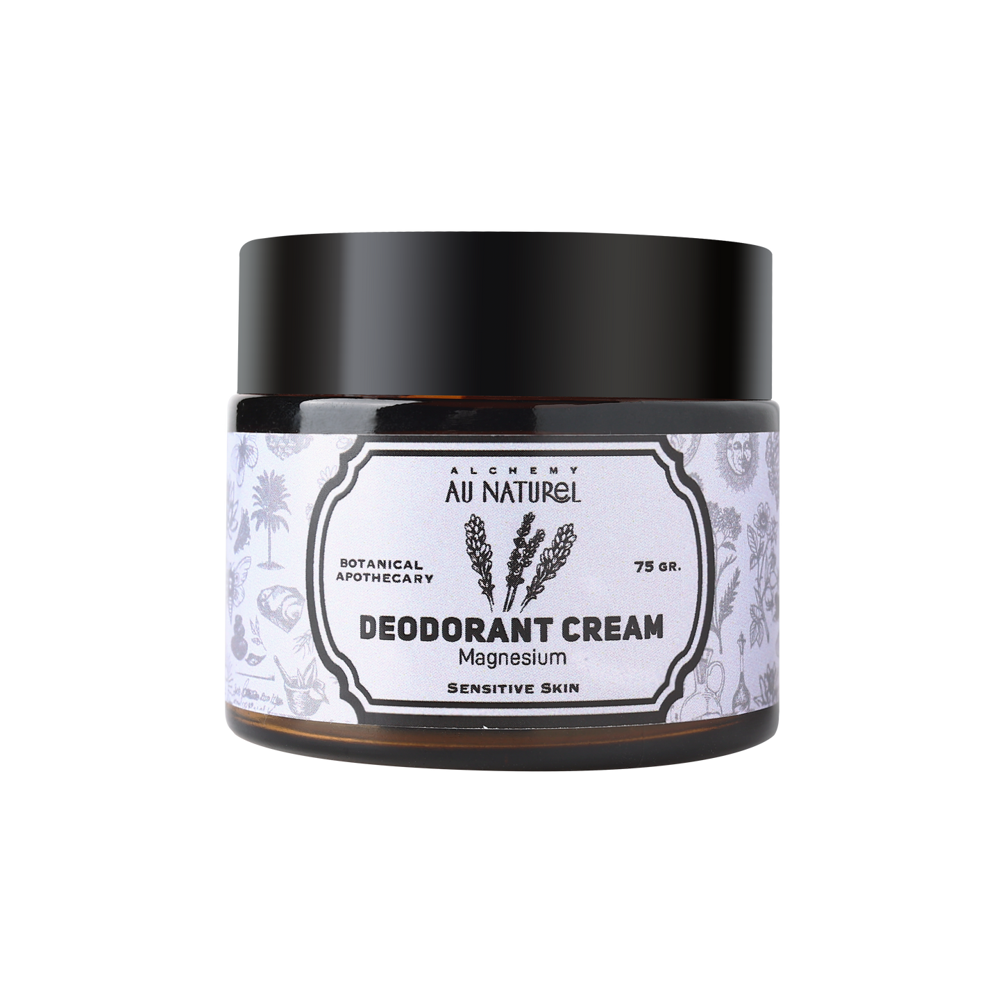 a jar of deodorant magnesium cream for sensitive skin