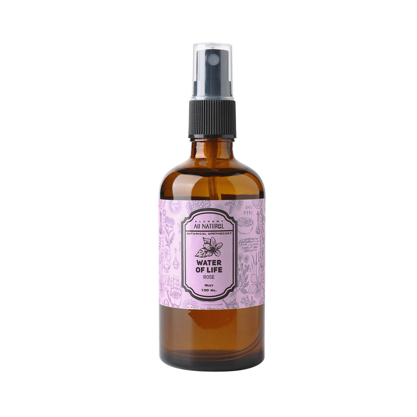 a bottle of water of life rose mist