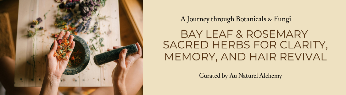Bay Leaf & Rosemary: Sacred Herbs for Clarity, Memory, and Hair Revival