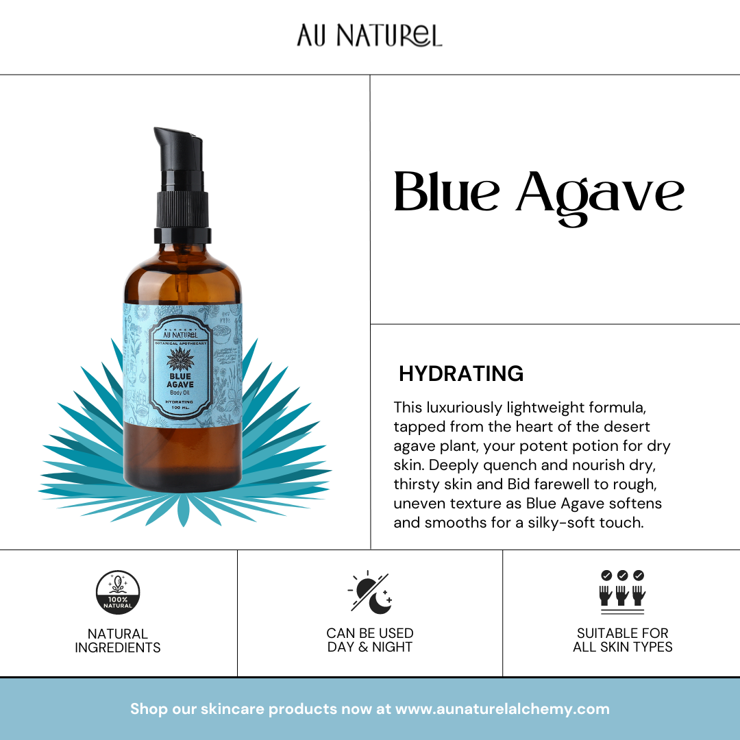 blue agave body oil instructions