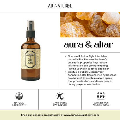 Frankincense Aura + Altar Mist and use instructions