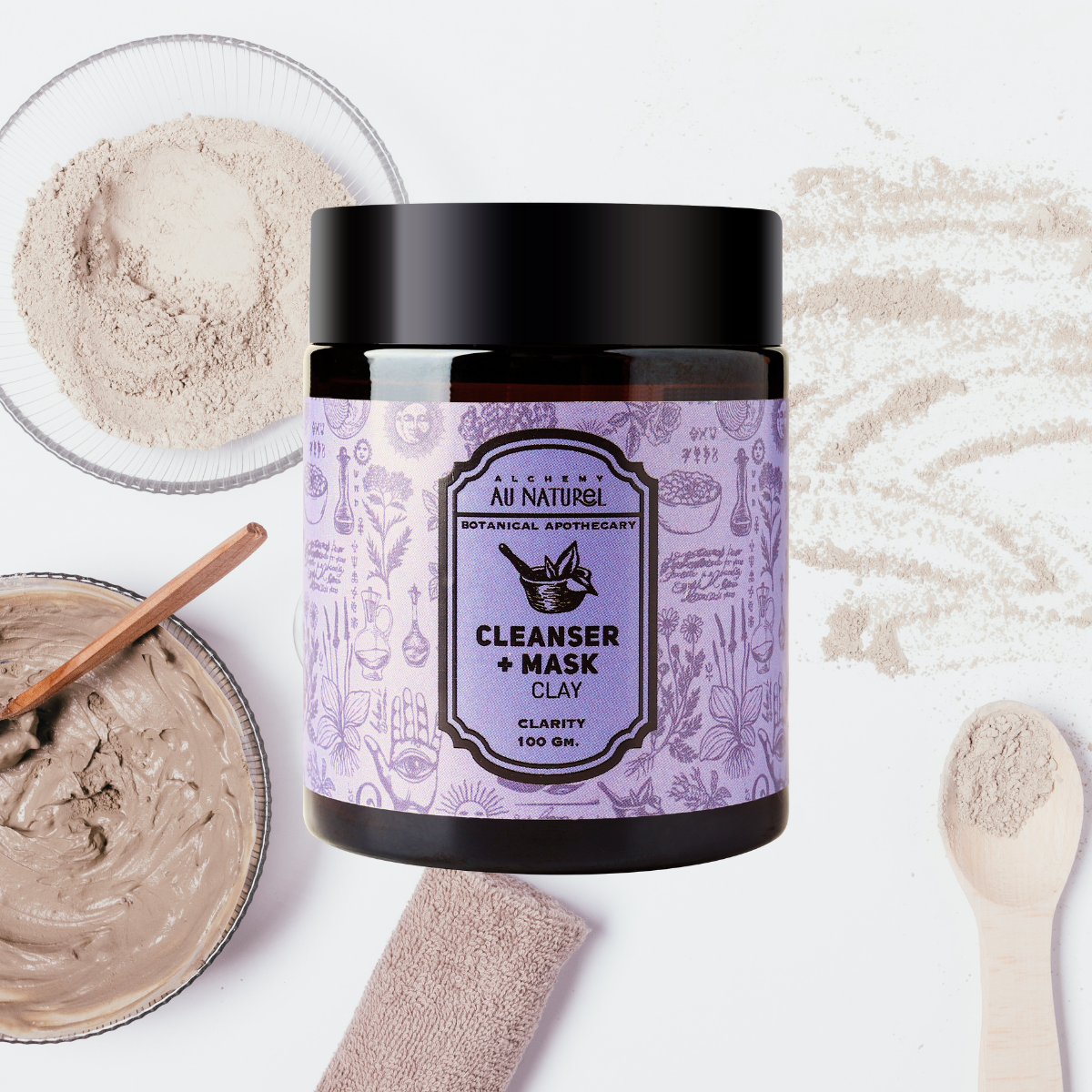Clay Mousse + Hemp Cleanser for Combination skin